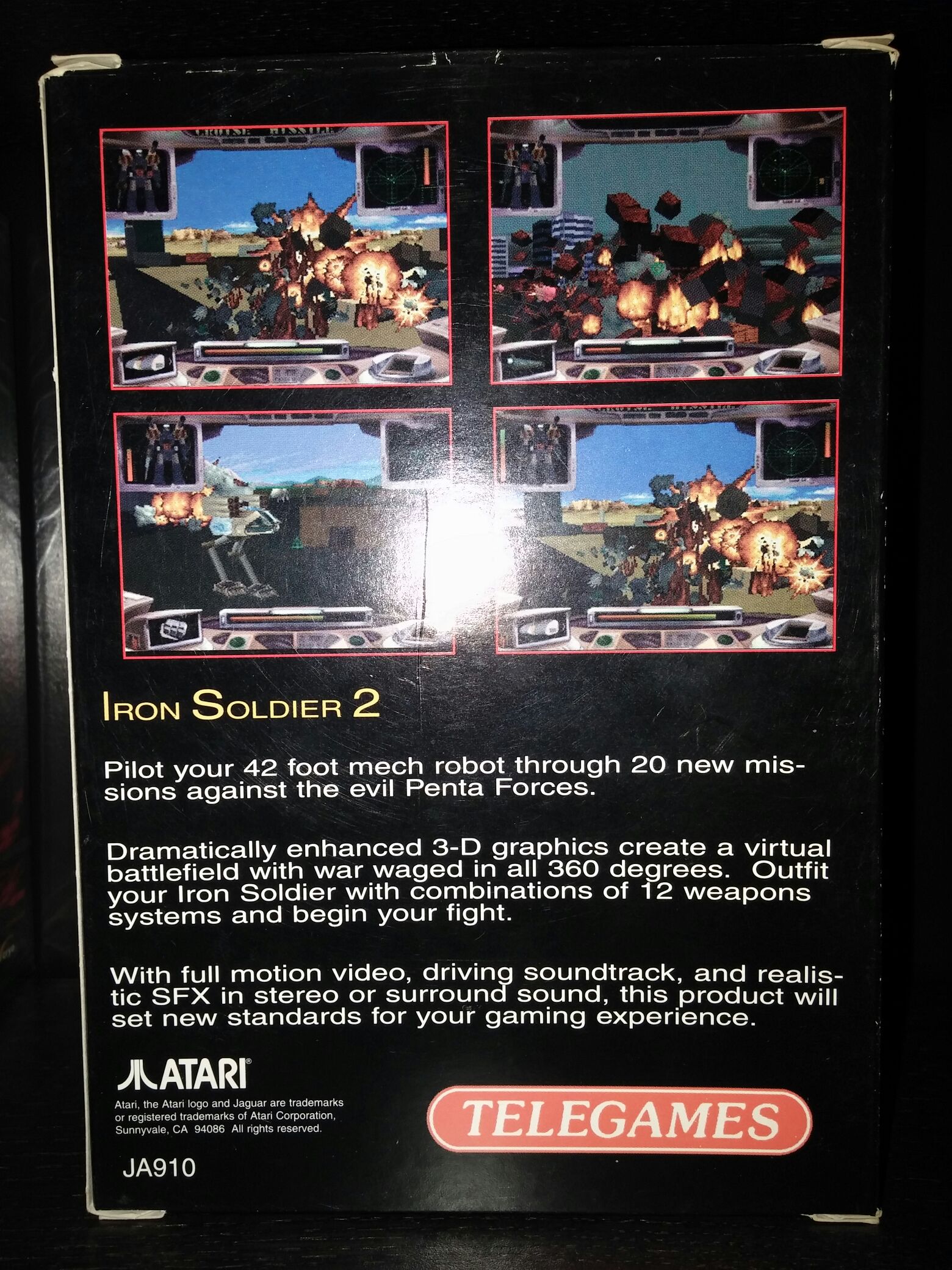 Iron Soldier 2 - Atari Jaguar (Telegames - 1) video game collectible [Barcode 02128245] - Main Image 2