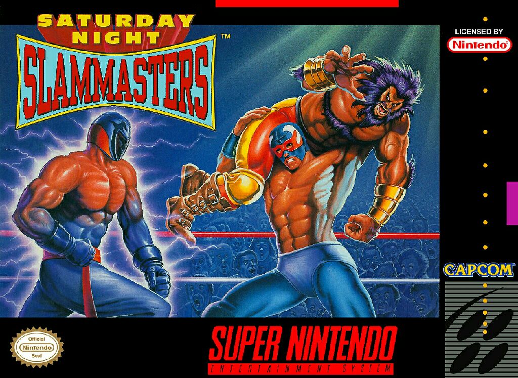 Saturday Night Slam Masters - Nintendo Super Nintendo Entertainment System (SNES) video game collectible - Main Image 1