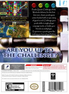 Puzzle Quest: Challenge of The Warlords - Nintendo Wii video game collectible - Main Image 2
