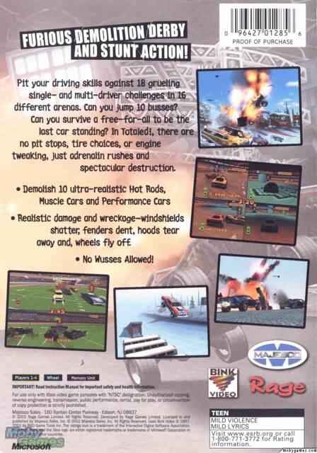 Totaled - Microsoft Xbox video game collectible [Barcode 096421072856] - Main Image 2