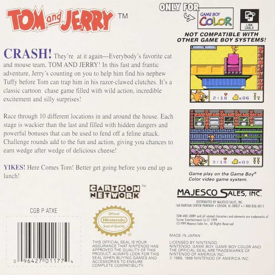 Tom And Jerry - Nintendo Game Boy Color video game collectible - Main Image 3