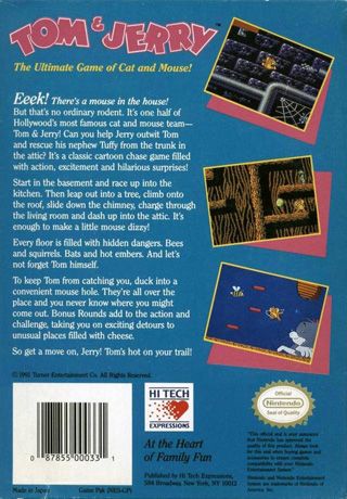 Tom And Jerry - Nintendo Entertainment System (NES) (1) video game collectible - Main Image 2