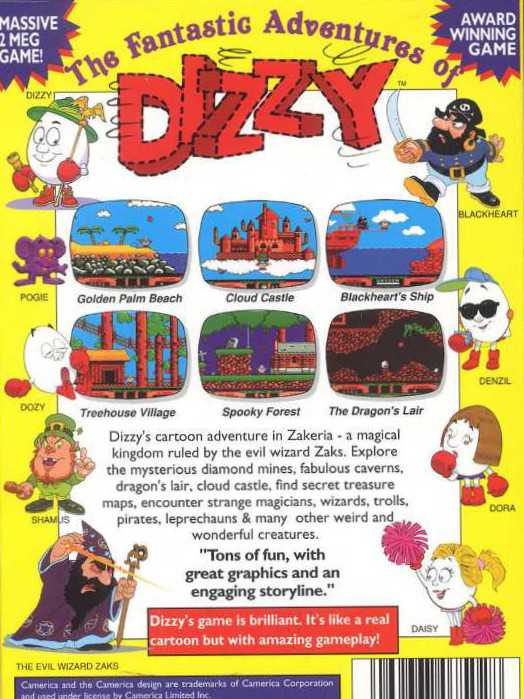 Fantastic Adventures Of Dizzy - Nintendo Entertainment System (NES) video game collectible - Main Image 2