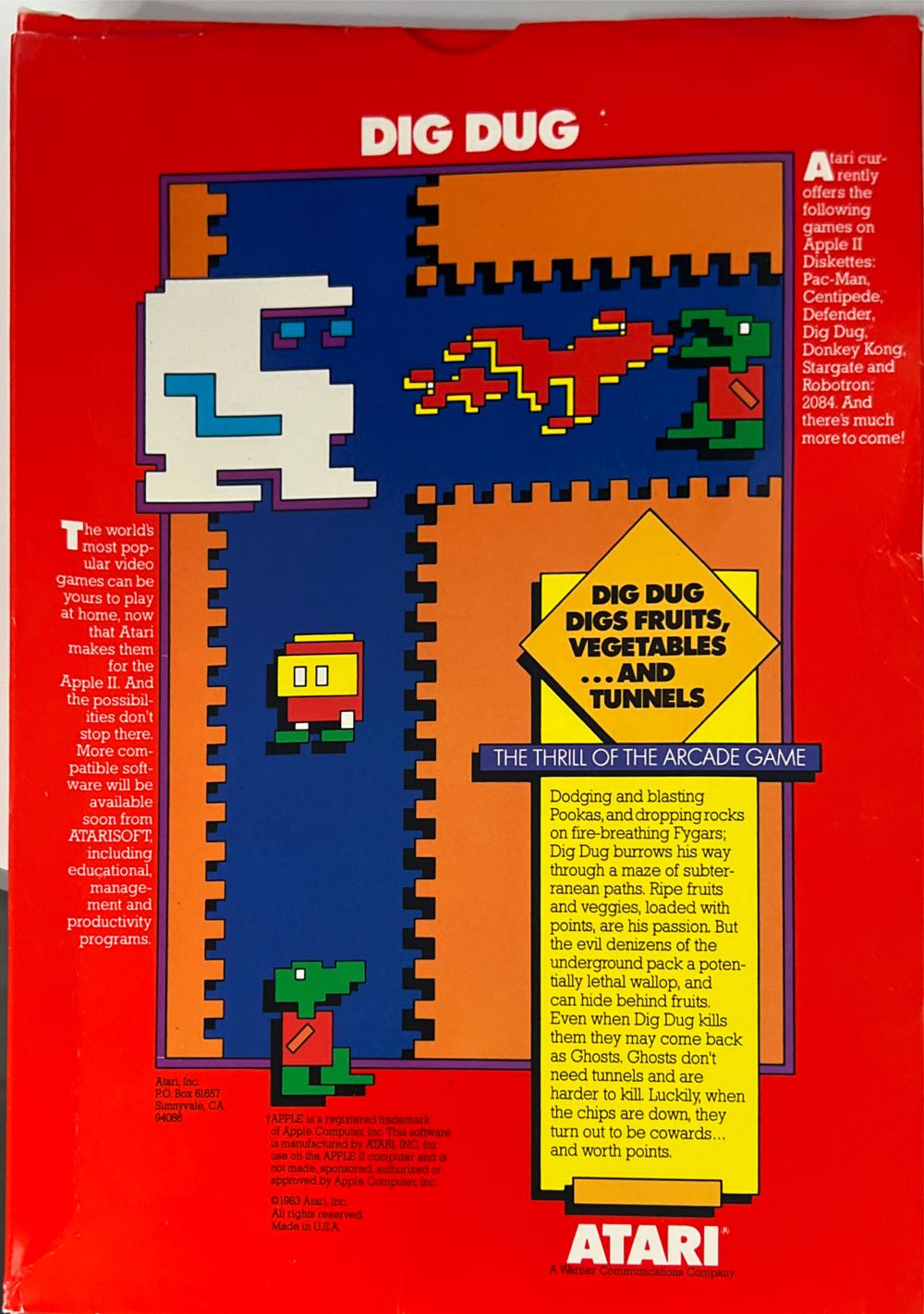 Dig Dug - Apple macOS video game collectible - Main Image 2