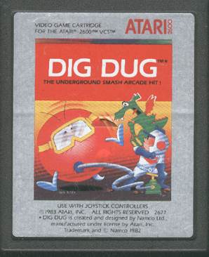 Dig Dug - Atari 2600 video game collectible - Main Image 2
