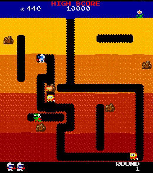 Dig Dug (Namco Museum) - Microsoft Xbox 360 (Namco Bandai) video game collectible - Main Image 3