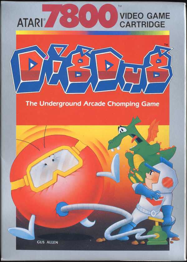Dig Dug - Atari 7800 video game collectible - Main Image 1