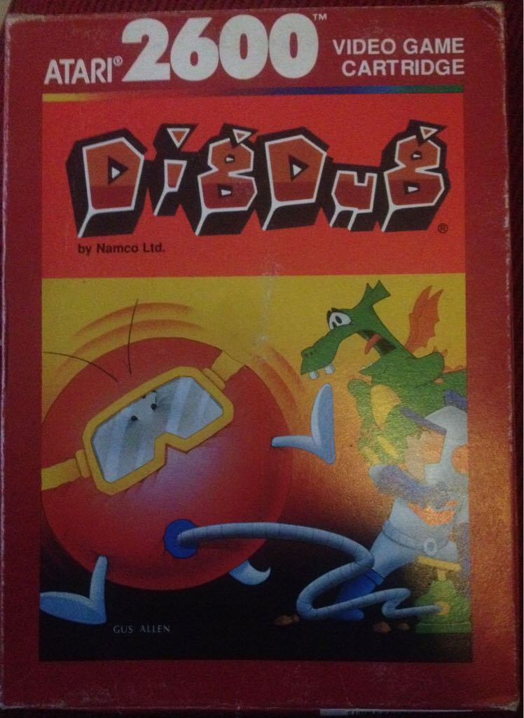 Dig Dug - Atari 2600 Jr. video game collectible - Main Image 1