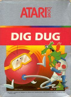 Dig Dug - Atari 2600 video game collectible - Main Image 1