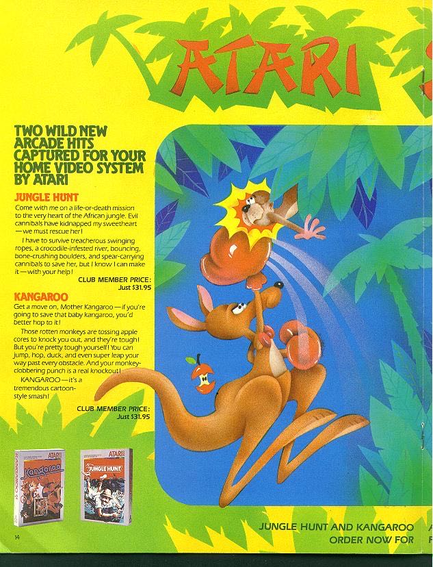 Kangaroo - Atari 2600 (Atari - 1-2) video game collectible - Main Image 2