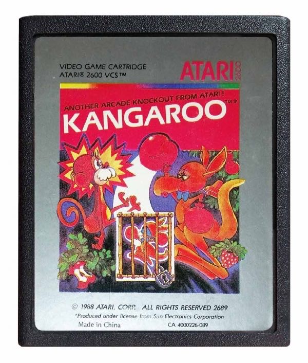 Kangaroo - Atari 2600 (Atari - 1-2) video game collectible - Main Image 3