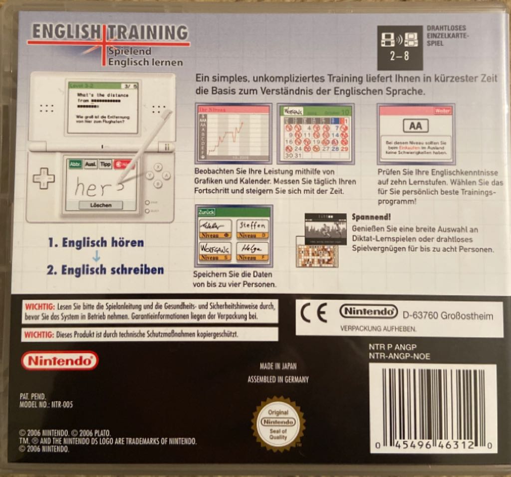 English Training - Nintendo 3DS video game collectible [Barcode 045496463175] - Main Image 2