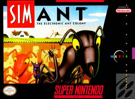 SimAnt - Nintendo Super Nintendo Entertainment System (SNES) video game collectible - Main Image 1