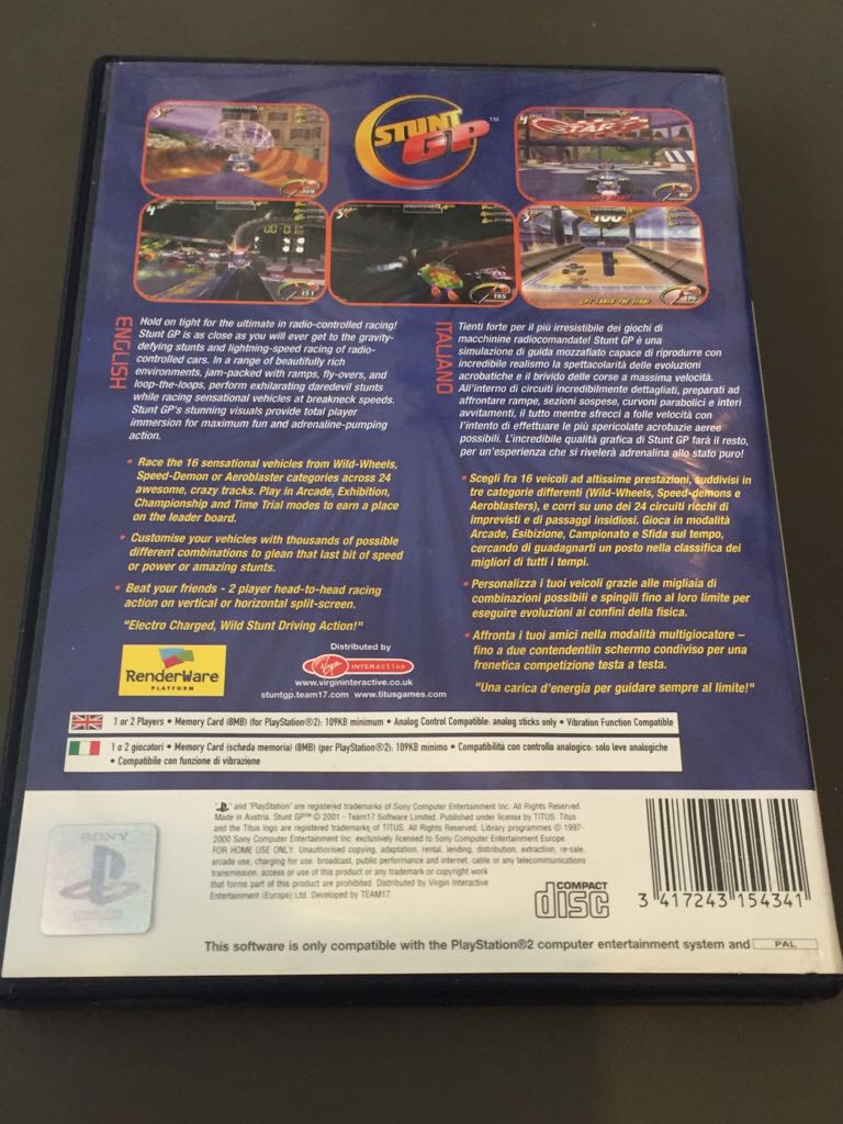 Stunt GP - Sony PlayStation 2 (PS2) video game collectible [Barcode 3417243154341] - Main Image 2