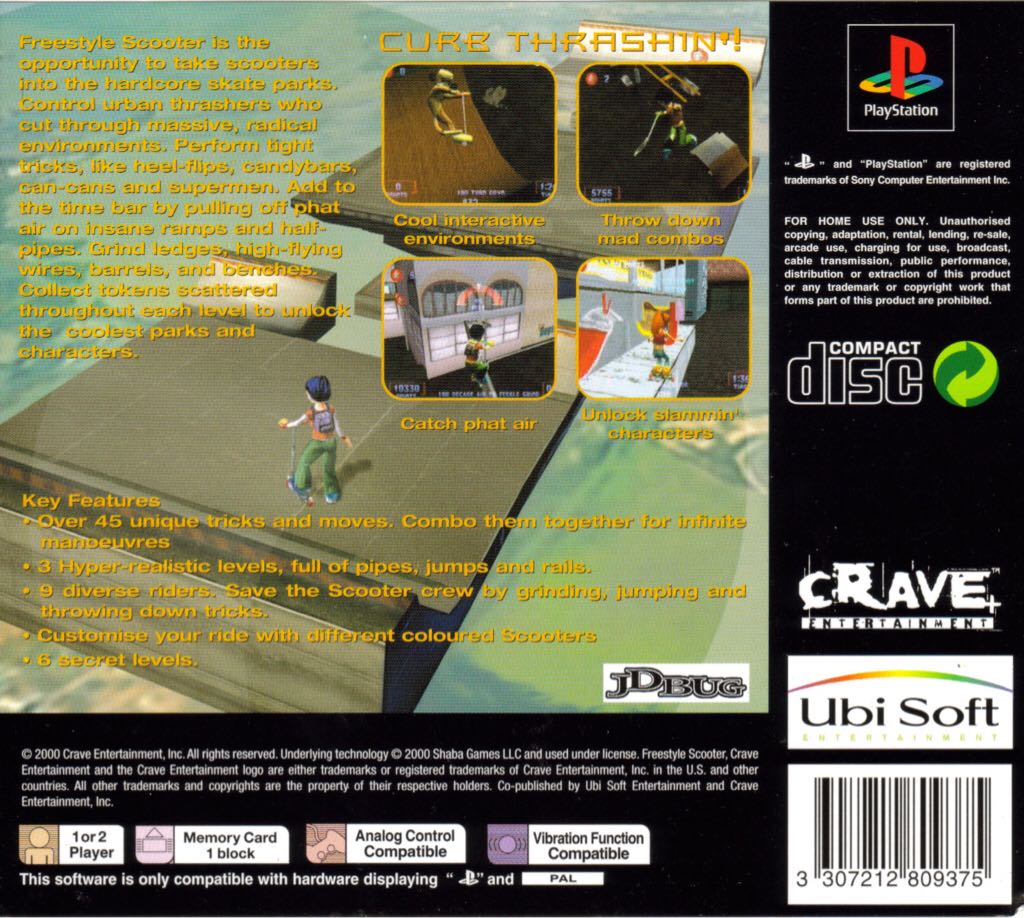 Freestyle Scooter - Sony PlayStation (Ubisoft - 2) video game collectible [Barcode 3307212809375] - Main Image 2