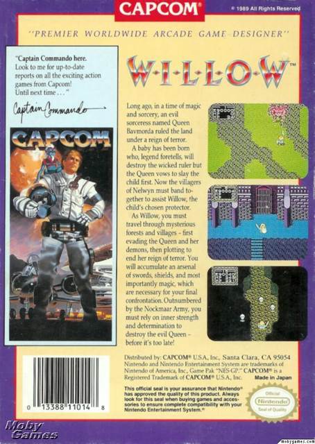 Willow - Nintendo Entertainment System (NES) (Capcom - 1) video game collectible [Barcode 013388110148] - Main Image 2