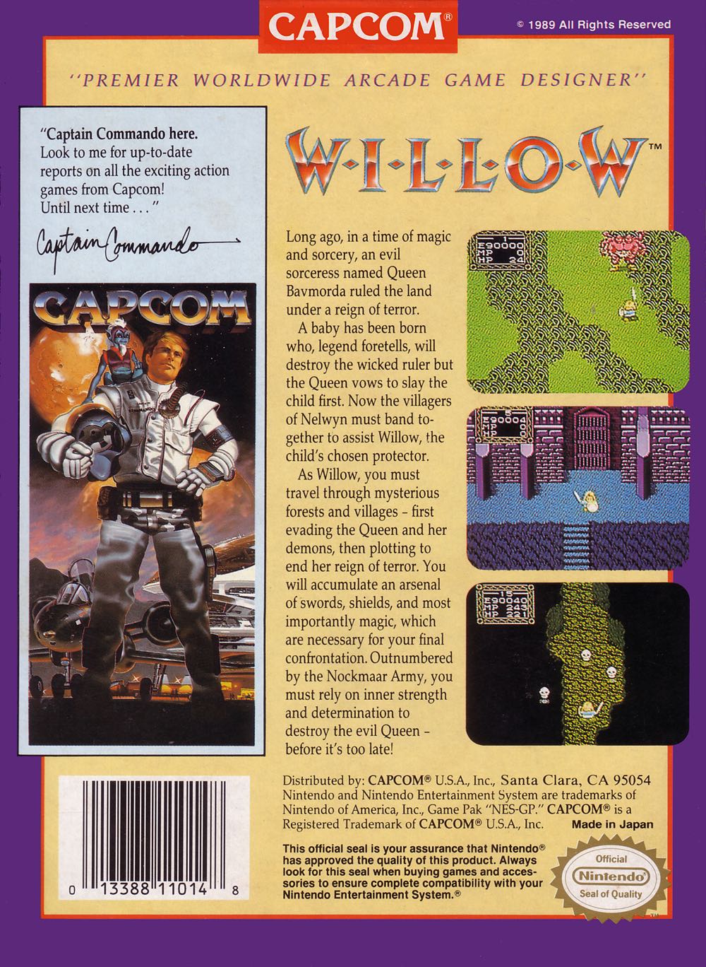 Willow  [bad Label] - Nintendo Entertainment System (NES) video game collectible - Main Image 2