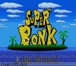 Super Bonk - Nintendo Super Nintendo Entertainment System (SNES) video game collectible - Main Image 2