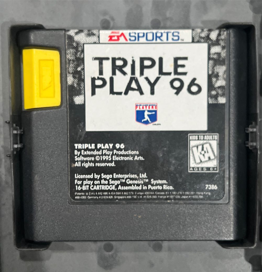 Triple Play 96 - Sega Genesis (Mega Drive) (Electronic Arts - 2) video game collectible [Barcode 014633073867] - Main Image 4