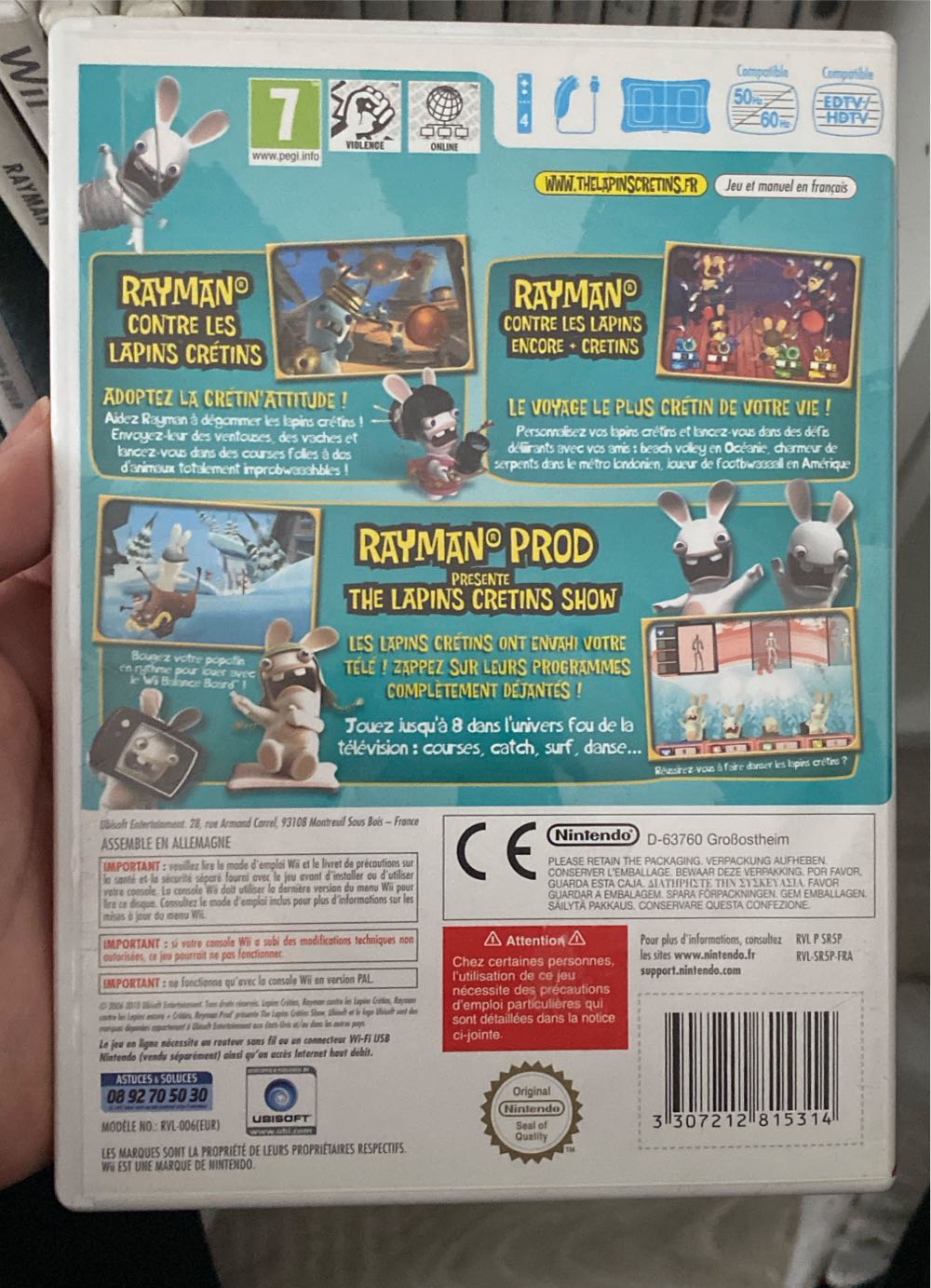 The Lapins Cretins Party Collection - Nintendo Wii video game collectible [Barcode 3307212815314] - Main Image 2