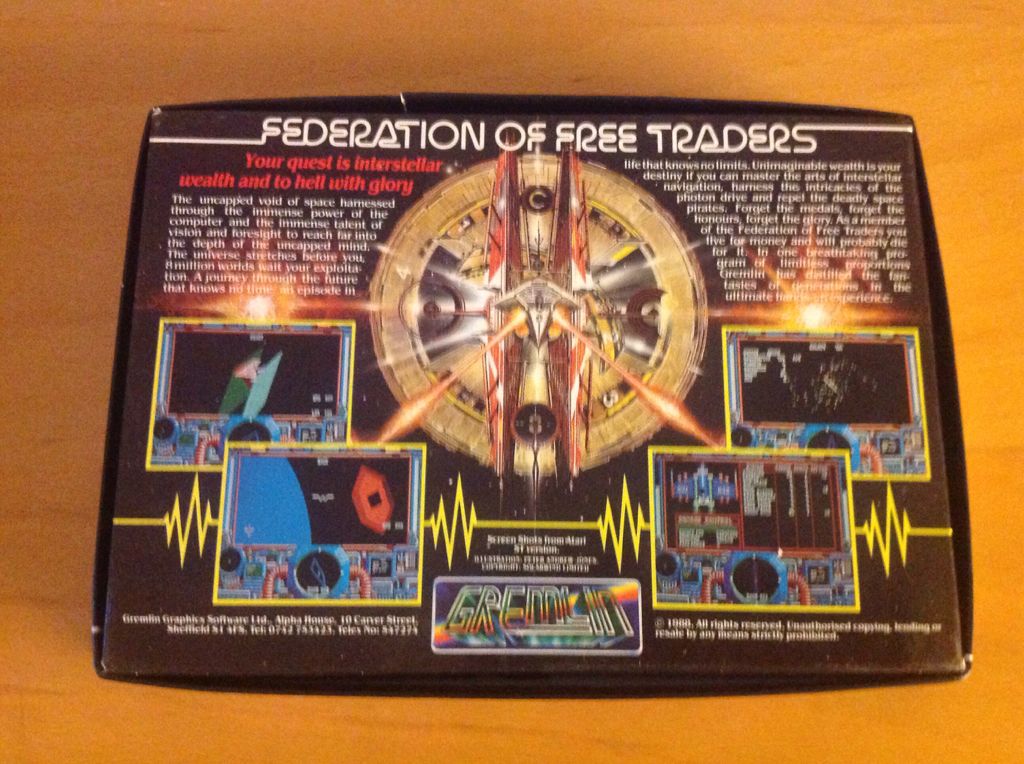Federation Of Free Traders - Commodore Amiga (Gremlin Graphics Software Ltd. - 1) video game collectible [Barcode 5013658031253] - Main Image 2