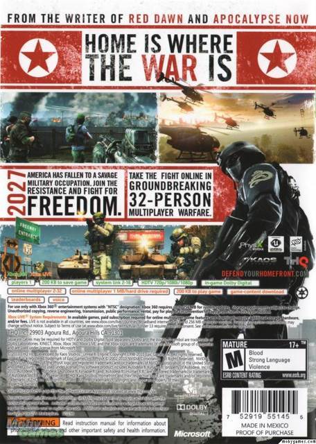 Homefront - Microsoft Xbox 360 (THQ - 1) video game collectible [Barcode 4005209144018] - Main Image 2