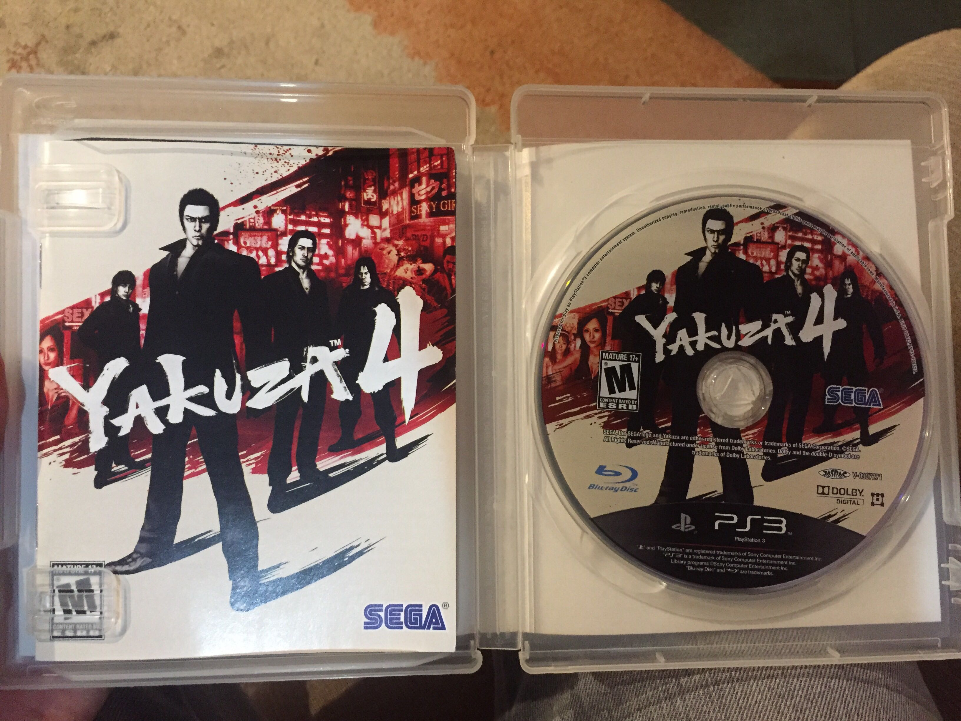 Yakuza 4 - Sony PlayStation 3 (PS3) (Sega - 1) video game collectible [Barcode 010086690439] - Main Image 3