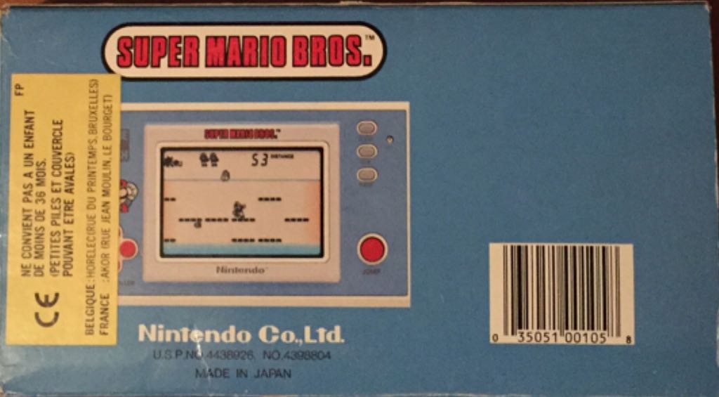 Super mario Bros - Nintendo Game and Watch (Nintendo - 1) video game collectible [Barcode 035051001058] - Main Image 2