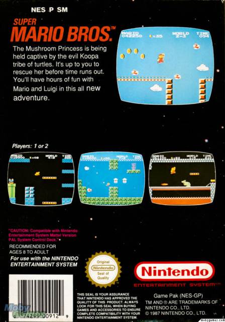 Super Mario Bros - Nintendo Entertainment System (NES) (Nintendo) video game collectible - Main Image 2