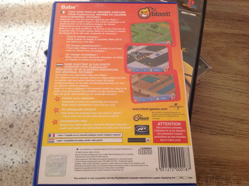 Babe - Sony PlayStation 2 (PS2) (Sony Computer Entertainment - 1-2) video game collectible [Barcode 5051272000026] - Main Image 2