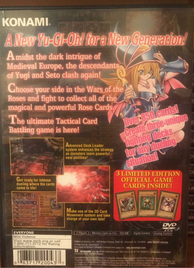 YU-GI-OH - The Duelists Of The Roses - Sony PlayStation 2 (PS2) video game collectible - Main Image 2