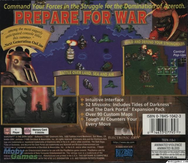 Warcraft II - The Dark Saga - Sony PlayStation video game collectible - Main Image 2