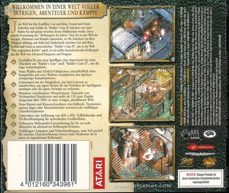 Baldur’s Gate II: Shadows of Amn - PC (Black Isle Studios - 1) video game collectible - Main Image 2