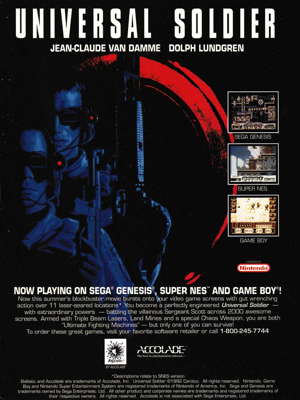 Universal Soldier - Sega Mega Drive (Ballistic - 1) video game collectible [Barcode 015605032073] - Main Image 4