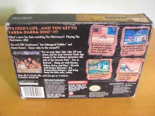 The Flintstones - Nintendo Super Nintendo Entertainment System (SNES) video game collectible - Main Image 2