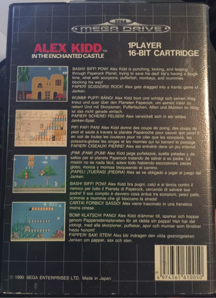 Alex Kidd In The Enchanted Castle - Sega Mega Drive (Boite Et Notice) video game collectible - Main Image 2