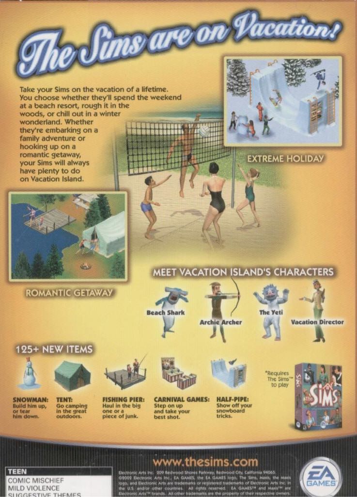 The Sims Vacation - PC (1) video game collectible - Main Image 2