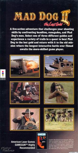 Mad Dog II: The Lost Gold - Philips CD-I (American Lazer Games - 1) video game collectible [Barcode 8712581002787] - Main Image 2