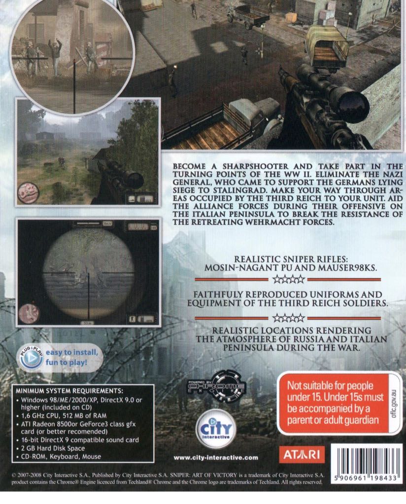 Sniper: Art Of Victory - PC (1) video game collectible - Main Image 2