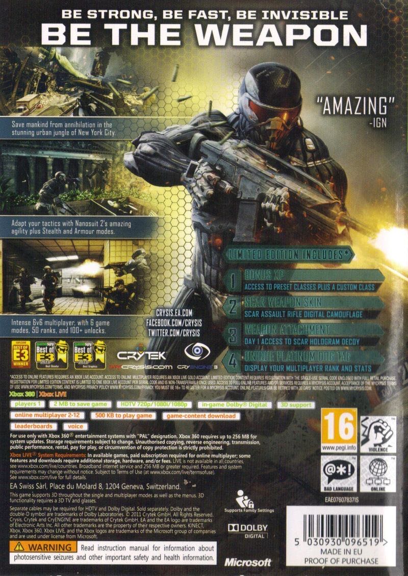 Crysis 2 - Microsoft Xbox 360 (EA Games - 1) video game collectible [Barcode 5030939096510] - Main Image 2