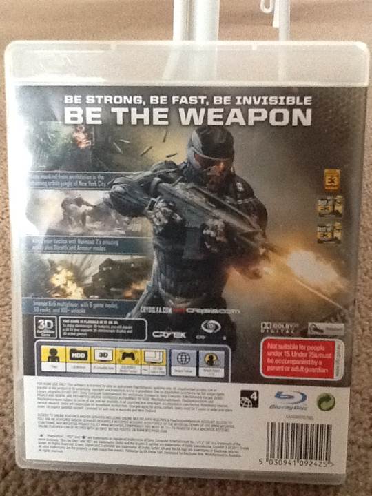 Crysis 2 - Sony PlayStation 3 (PS3) (Crytek - 1) video game collectible [Barcode 5030941092425] - Main Image 2