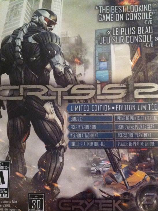 Crysis 2 - Microsoft Xbox 360 (Electronic Arts - 1) video game collectible - Main Image 1