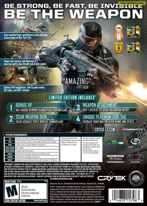 Crysis 2 - PC video game collectible - Main Image 2