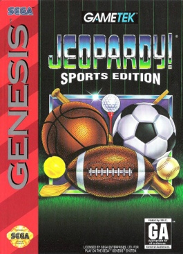 Jeopardy Sport Edition - Sega Genesis (Mega Drive) video game collectible - Main Image 1