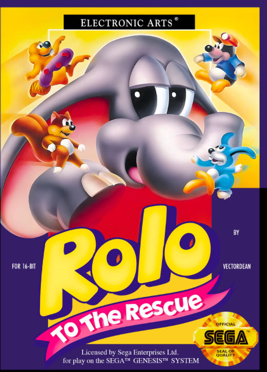 Rolo To The Rescue - Sega Mega Drive (Electronic Arts/EA Games - 1) video game collectible [Barcode 5015839138997] - Main Image 3