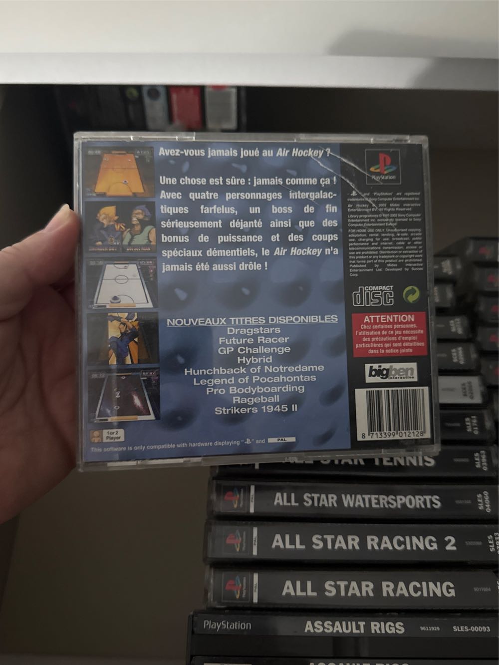 Air Hockey - Sony PlayStation video game collectible [Barcode 8713399012128] - Main Image 3