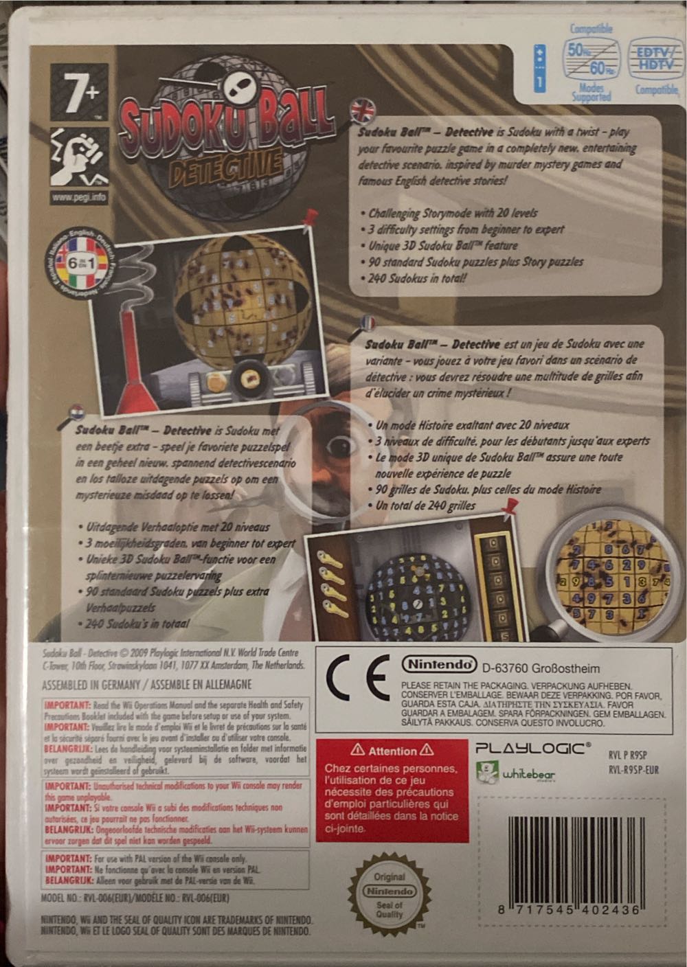 Sudoku Ball Detective - Nintendo Wii video game collectible [Barcode 8717545402436] - Main Image 2