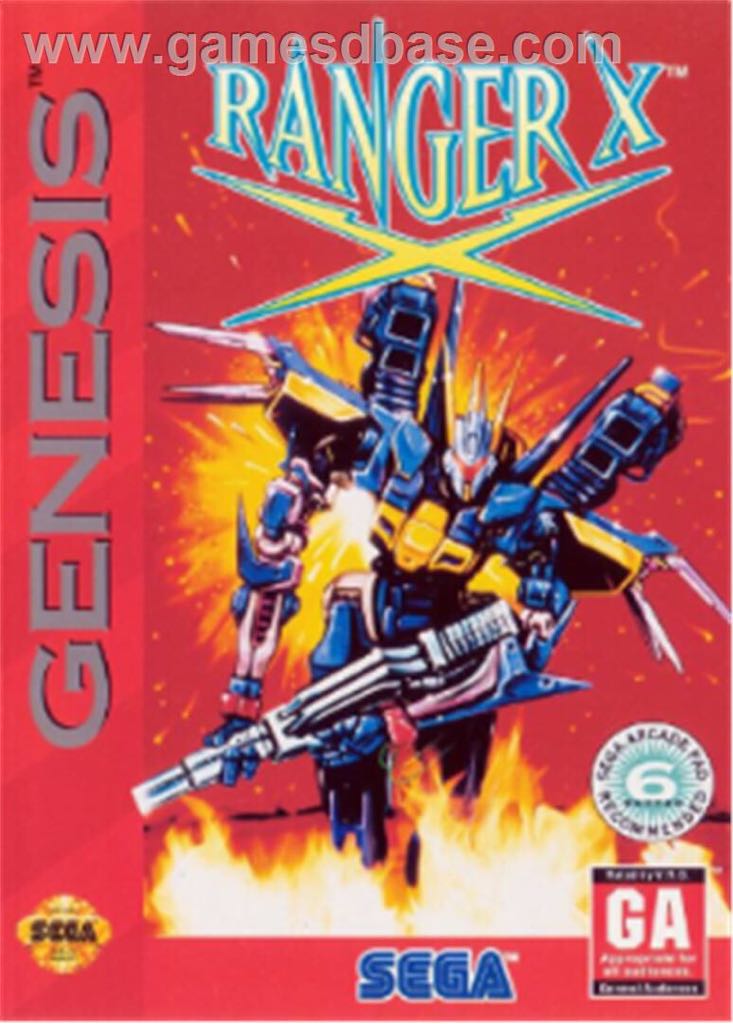 Ranger X - Sega Genesis (Mega Drive) video game collectible - Main Image 1