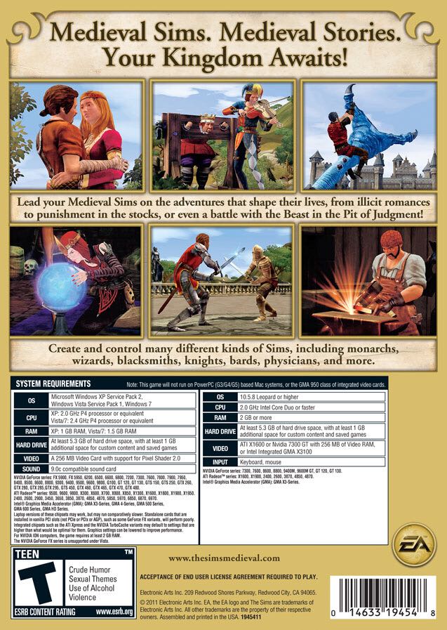 The Sims Medieval - PC (Electronic Arts/ EA Games - 1) video game collectible - Main Image 2