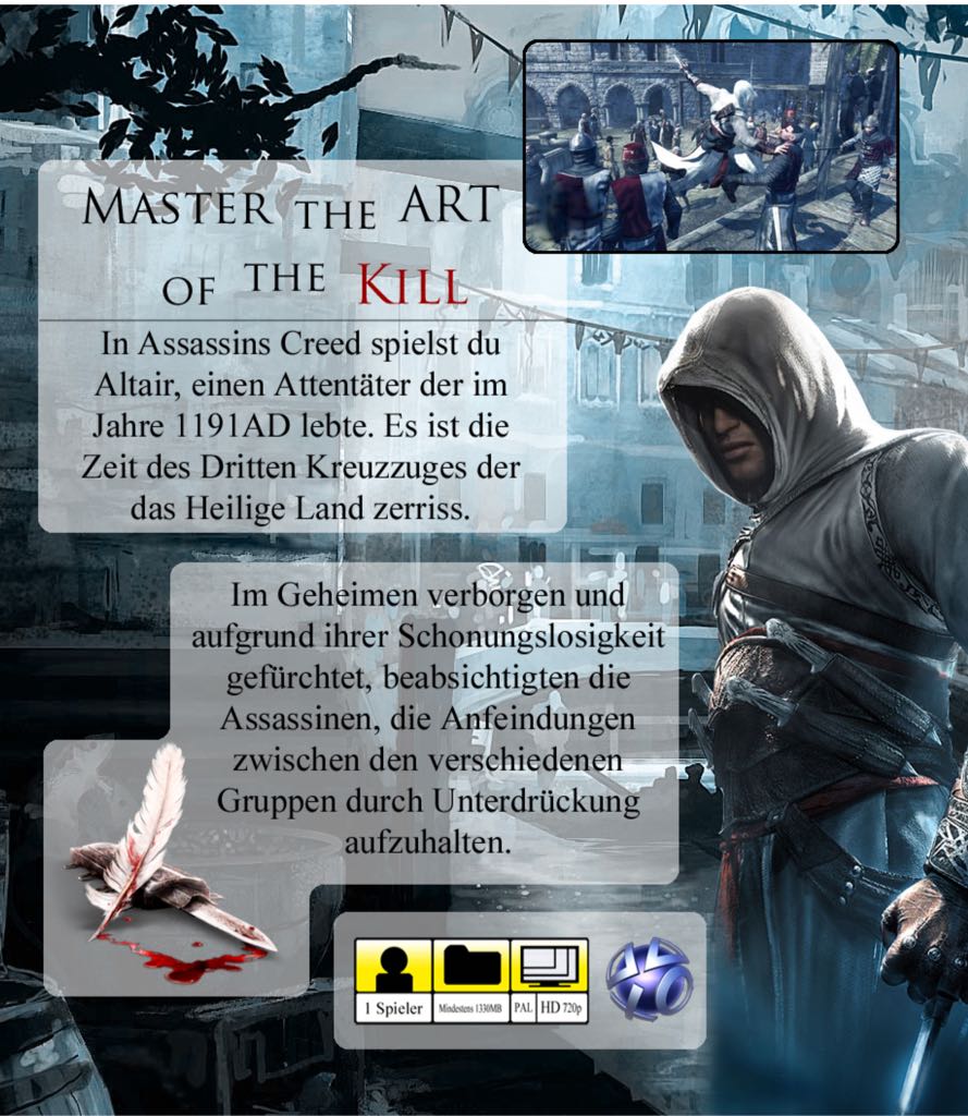 Assassin’s Creed - Sony PlayStation 3 (PS3) (Ubisoft - 1) video game collectible [Barcode 057220000013] - Main Image 2